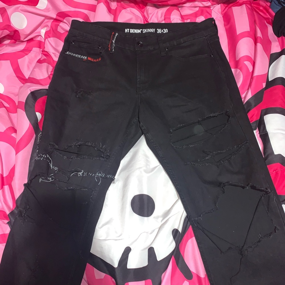 🖤Black Ripped Skinny Jeans